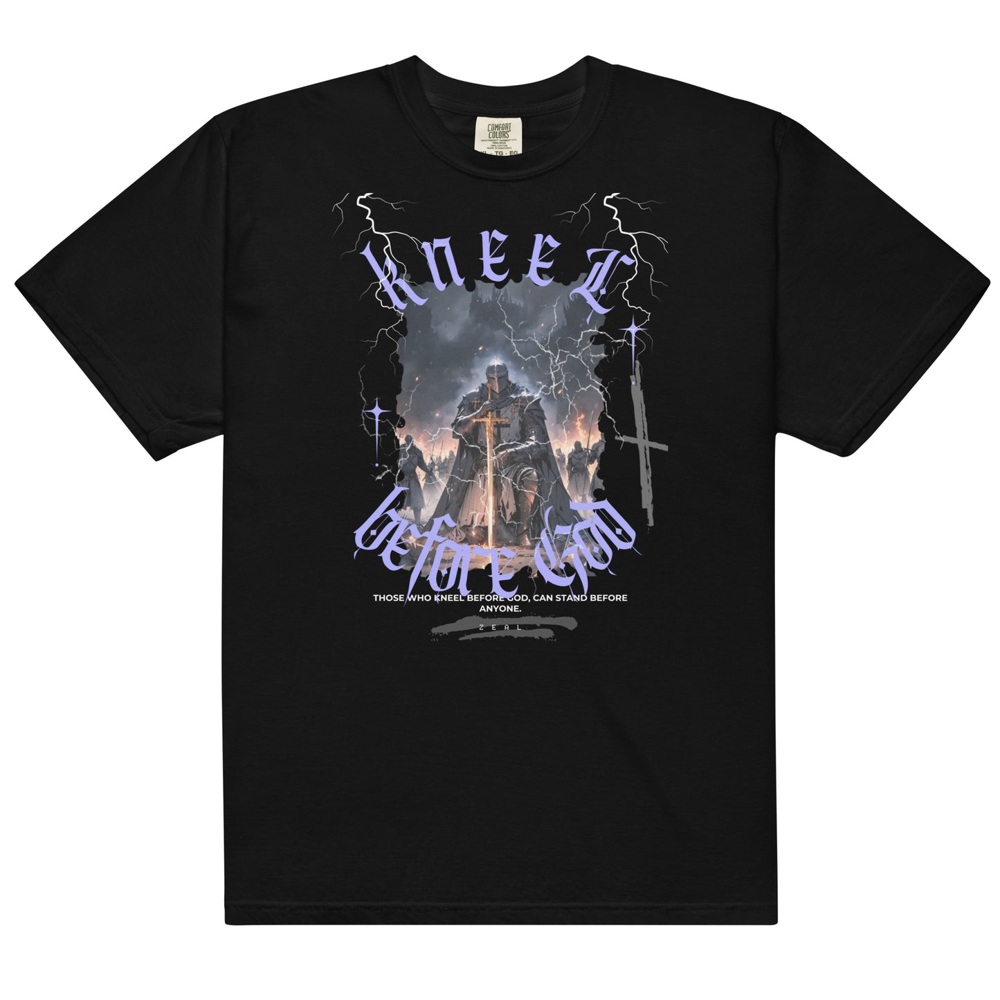 Kneel before God heavyweight t-shirt